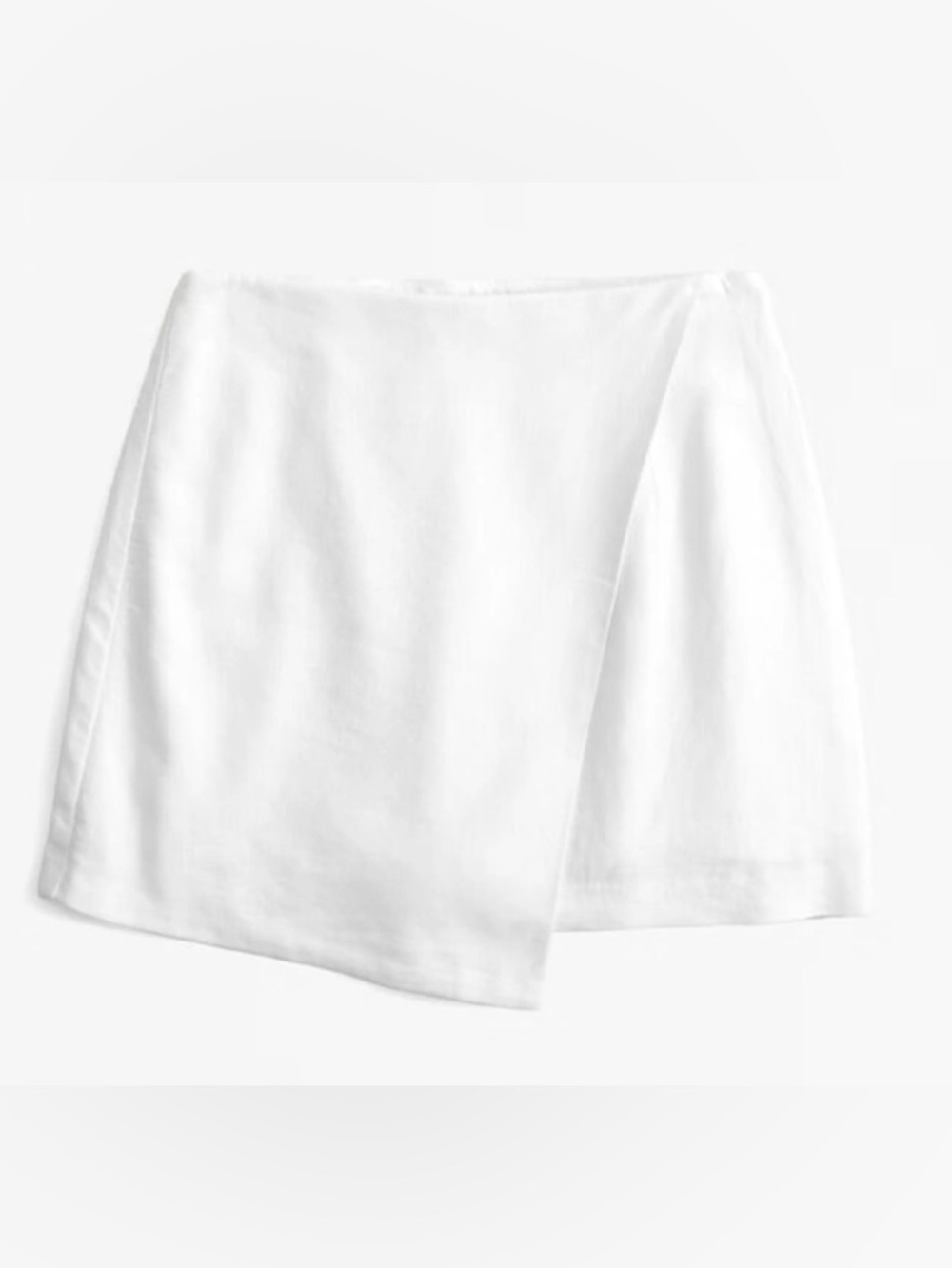 Abercrombie & Fitch Scarlett white linen blend mini skirt, medium